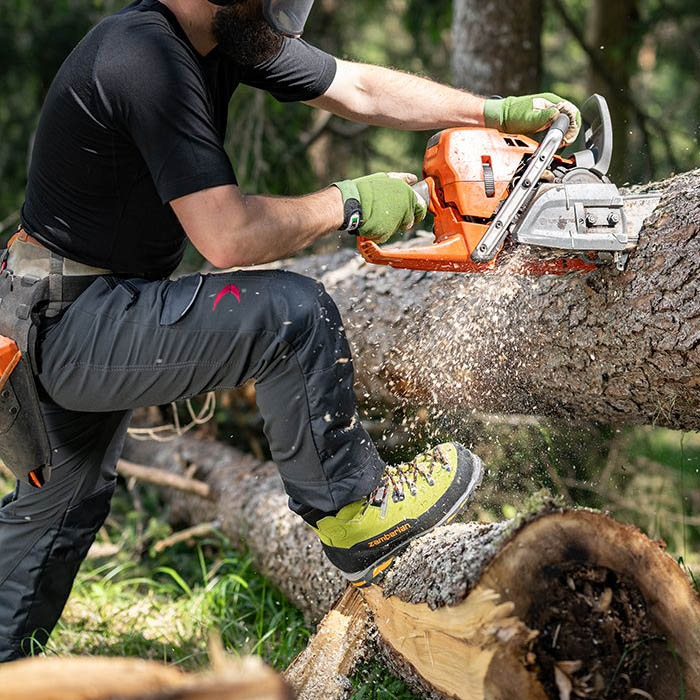 Zamberlan Logger Pro GTX Acid Green Chainsaw Boots